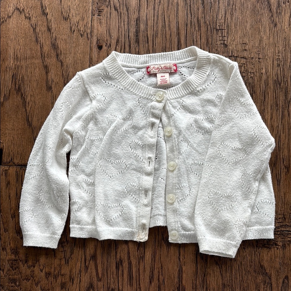 White Heart Cardigan